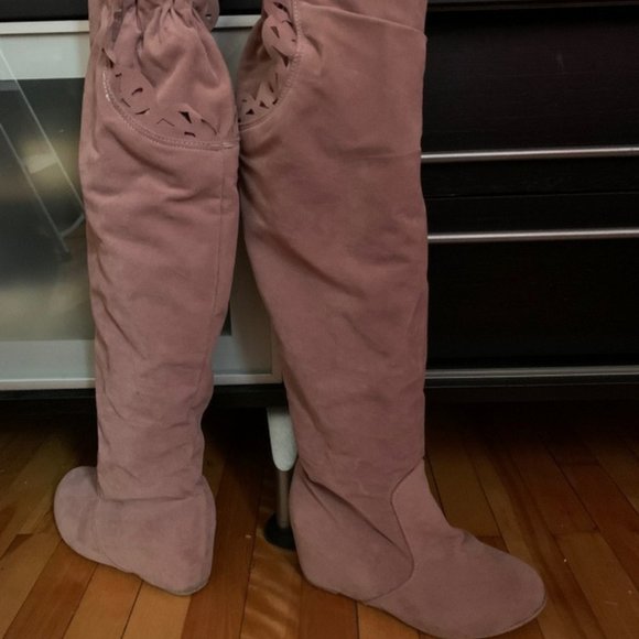 Botte vieux rose en haut des genoux. - Picture 4 of 5